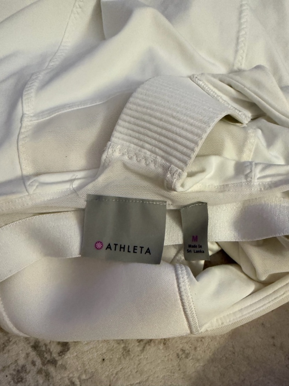 Athleta White Racerback Tank Top - Picture 3 of 3